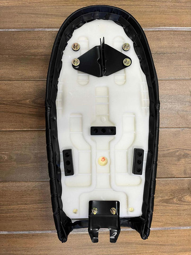 Asiento Biplaza Moto Café Racer Negro Gtm00901
