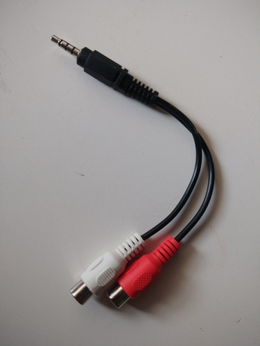 Cabo Adaptador P2 Macho 3,5mm X Rca Fêmea - Original Curto