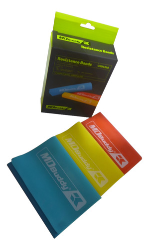 Pack De 3 Bandas Elásticas Para Ejercicio 3 Niveles