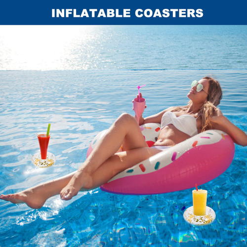 Portavasos Inflable Inflables, 6 Unidades