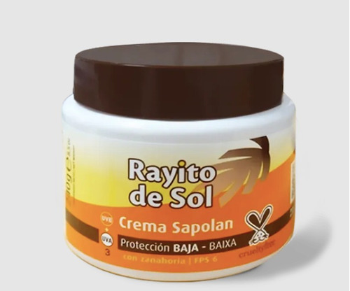 Rayito De Sol Sapolan Con Zanahoria Crema Fps6 280g