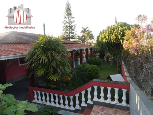 Linda Chácara Com 05 Dormitórios, Piscina, Espaço Gourmet, À Venda, 1000 M² Por R$ 470.000 - Zona Rural - Pinhalzinho/sp - Ch0543