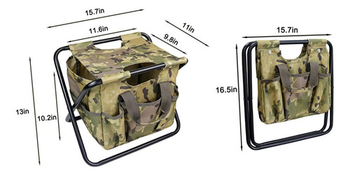 Silla De Camping Con Bolso, Reposapiés, Asiento, Taburete