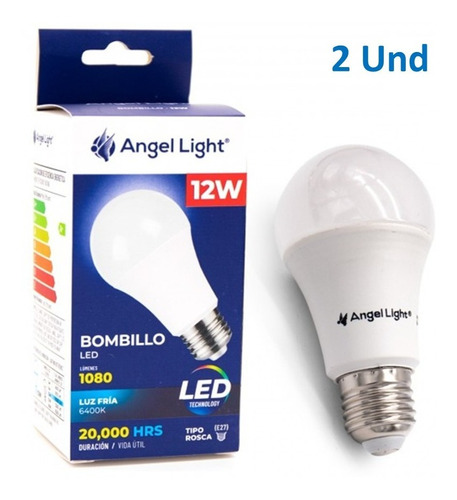 Bombillo Led Angel Light 12w Pack 2 Unidades / Mayor Y Detal