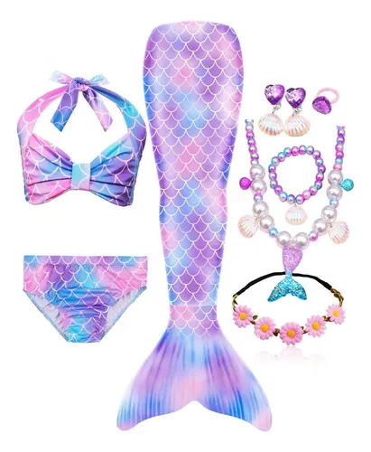 Cola de sirena para niñas para nadar hotsell