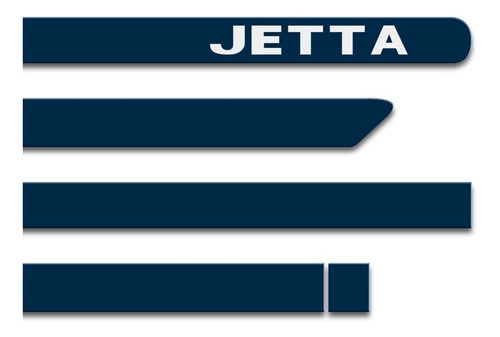 Friso Lateral Jetta 12 13 14 15 16 A 2019 Azul Tempest Porta