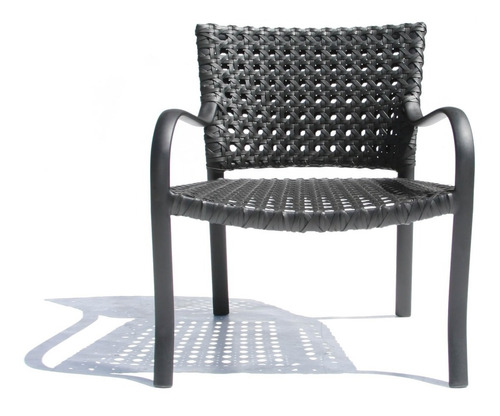 Cadeira De Fibra Sintética E Alumínio De Varanda Jardim