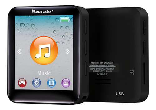 Reproductor Mp3 Inalámbrico Touch Screen 16 Gb Bluetooth 5.0