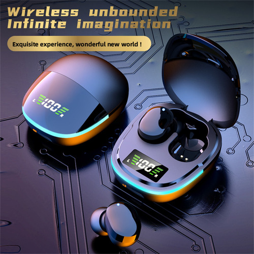 J Bluetooth Earphones Hi-fi Tws-headphones With Led Bre