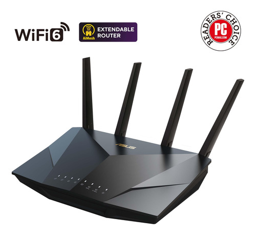 Router Asus Rt-ax5400 Wifi 6 De Doble Banda Ampliable Con Vp