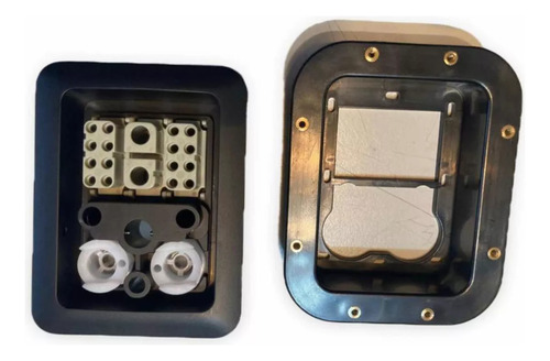 Conector Equipo Depilacion Blanco Y Negro Negro