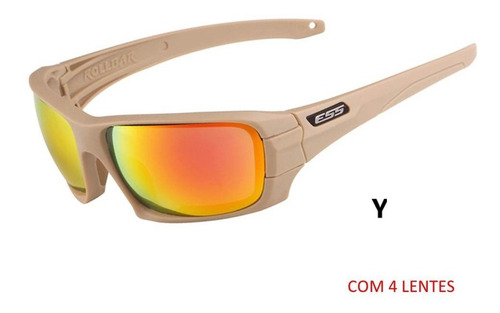 Imagem 7 de 9 de Oculos Ess Rollbar Oculos Airsoft Oculos Balísticos 4 Lentes