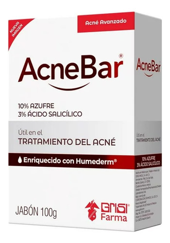 Jabón Acnebar Grisi 100g