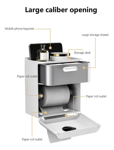 Suporte De Papel Higiênico: Dispensador De Toalhetes Com Pra