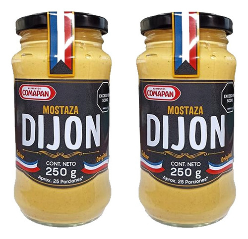 Comapan Mostaza Dijon 250g X 2 Frascos - g a $91