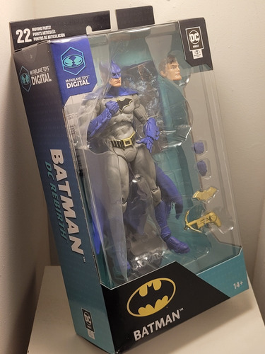 Batman- Dc Universe-rebirth- Batman Digital-mcfarlane Toys (Usado)