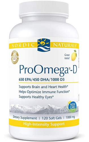 Pro Omega-d 1280mg 120capsulas - Unidad a $3466