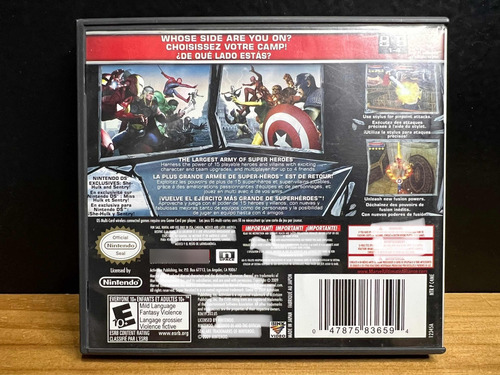 Ultimate Alliance 2 Nintendo Ds Original Nds (Usado)