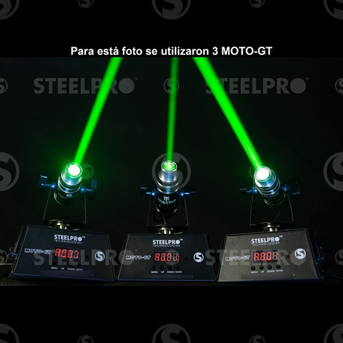 Imagen 6 de 7 de Steelpro - Laser Verde 80mw - Motorizado - Dmx - Moto-gt