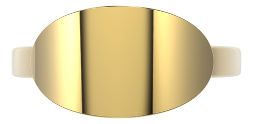 Anillo Graduacion Ovalado Oro 10k + Grabado Personalizado Dorado 5