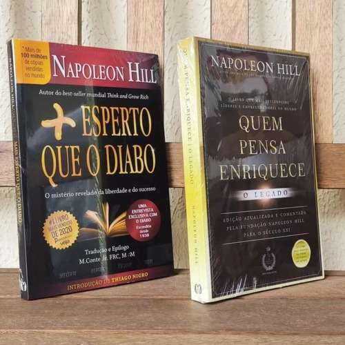 Kit Livros Mais Esperto Que O Diabo + Quem Pensa Enriquece