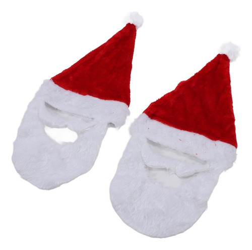 Gorro De Navidad Para Adulto, Barba, 2 Accesorios De Papá No