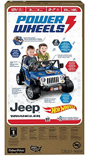 Power Wheels Hot Wheels Jeep Wrangler, Azul (12v)