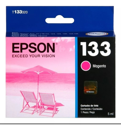 Cartucho Epson T133320 (133) Magenta- Original 