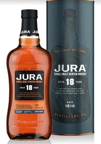 Whisky Single Malt Jura 18 Años 44%abv Origen Escocia