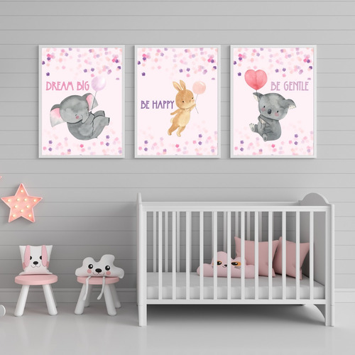 Laminas Imprimibles Infantil Set X3 Animales Frases