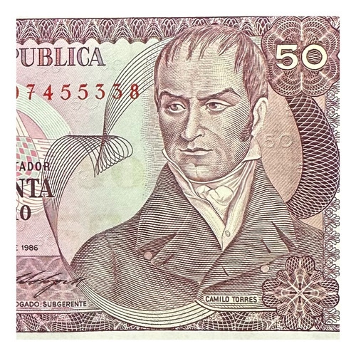 Colombia - 50 Pesos - Año 1986 - P # 425