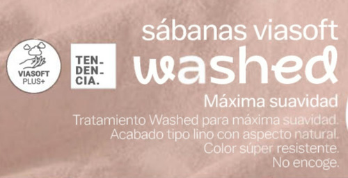 Juego De Sabanas Viasoft Washed Matrimonial Lavanda Lila Super Suaves Vianney