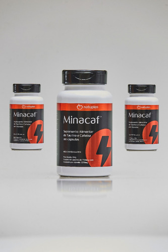 Imagem 1 de 4 de Kit Minacaf (cafeína + Taurina) - 4 Unidade - C/60