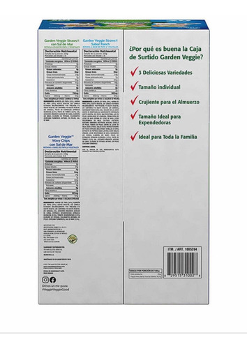 Imagen 2 de 2 de Caja Papas Fritas Veggie Surtidas Con 30 Bolsas De 28 Gr C/u