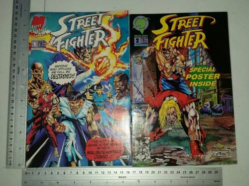 Street Fighter 1 Y 2 Malibu Comics En Inglés 1993 Comics