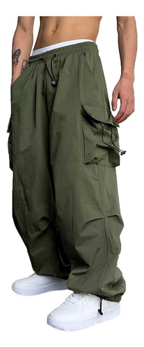 Pantalones Para Hombre Con Cintura Elástica Con Cordón Y Bol