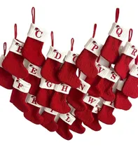 Comprar [ Medias Navideñas Personalizables Con Letras Rojas [u]