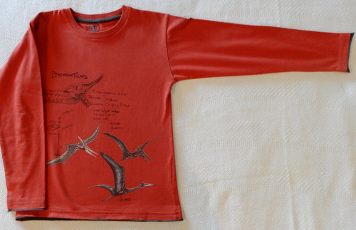 Remera Manga Larga Gimos Dinosaurios Talle 8