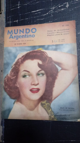 Mundo Argentino Enero 1954 Delfy De Ortega