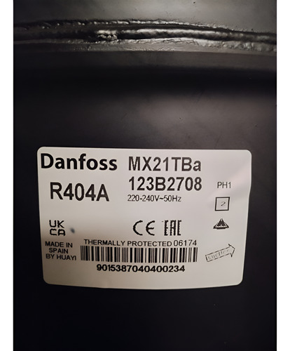 Unidad Condensadora Danfoss 1hp Sin Tubo Recibidor