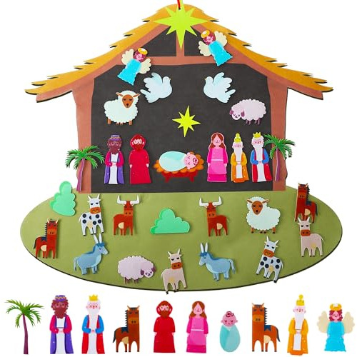 Árbol De Navidad Niños Pequeños, Nacimiento De Fielt...