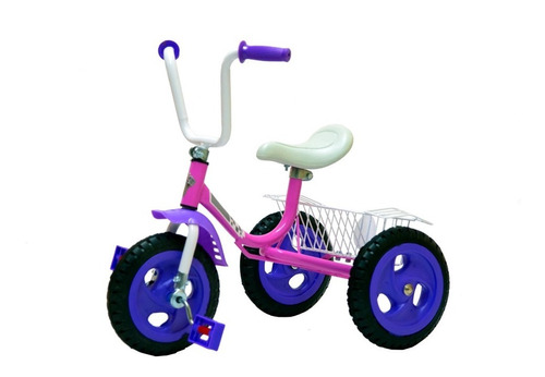 Triciclo Infantil A Pedal- Ruedas Macizas El Mejor- 575 Rosa