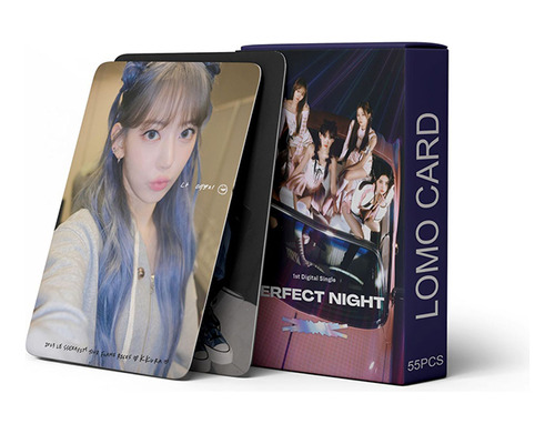 Photocards Le Sserafim Perfect Night Kpop Lomocards 55 Pcs