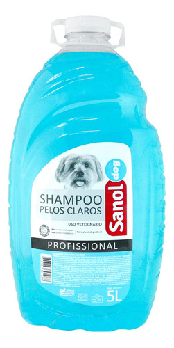 Shampoo Pelo Claros Sanol Dog Para Cães E Gatos (5 Litros)