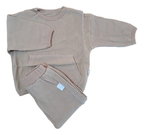 Conjunto De Pantalón Y Sweater Para Bebé De Hilo De Algodón