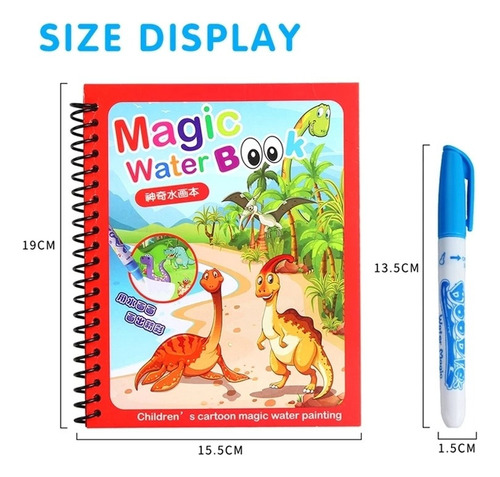 Libro Para Colorear De Dibujo De Agua Mágica Con Niños, 5 Pi
