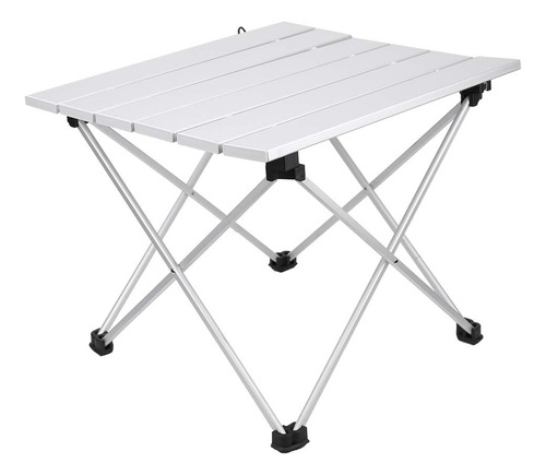 Mesa De Camping Portátil Plegable Con Tablero De Aluminio