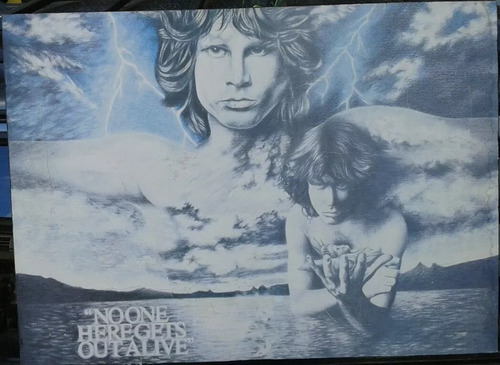 Cuadro De Jim Morrison The Doors 60x80cm Vintage Poster 1990