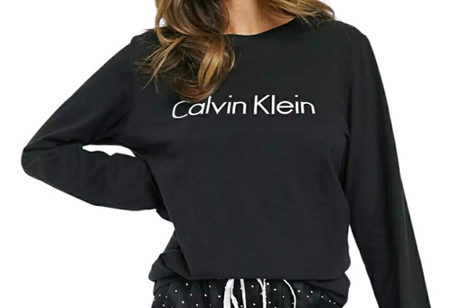 Playera Para Dormir Calvin Klein Mujer Mod Qp16220 D5