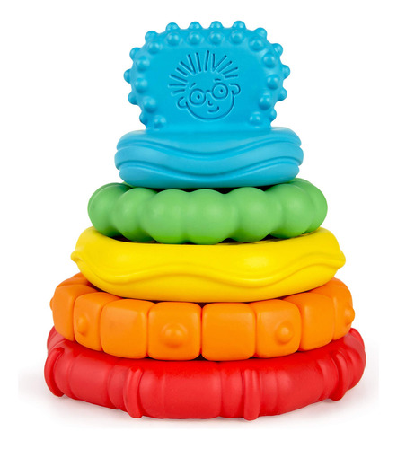 Baby Einstein Stack & Teethe - Juego De 5 Mordedores Multit.